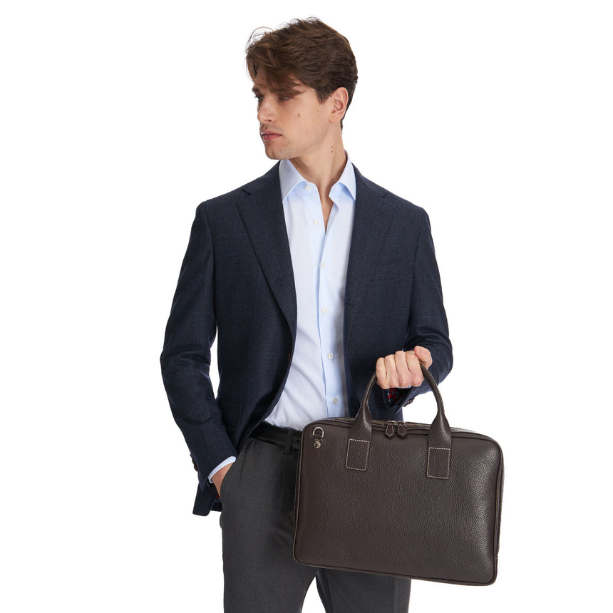 DARK BROWN BRIEFCASE