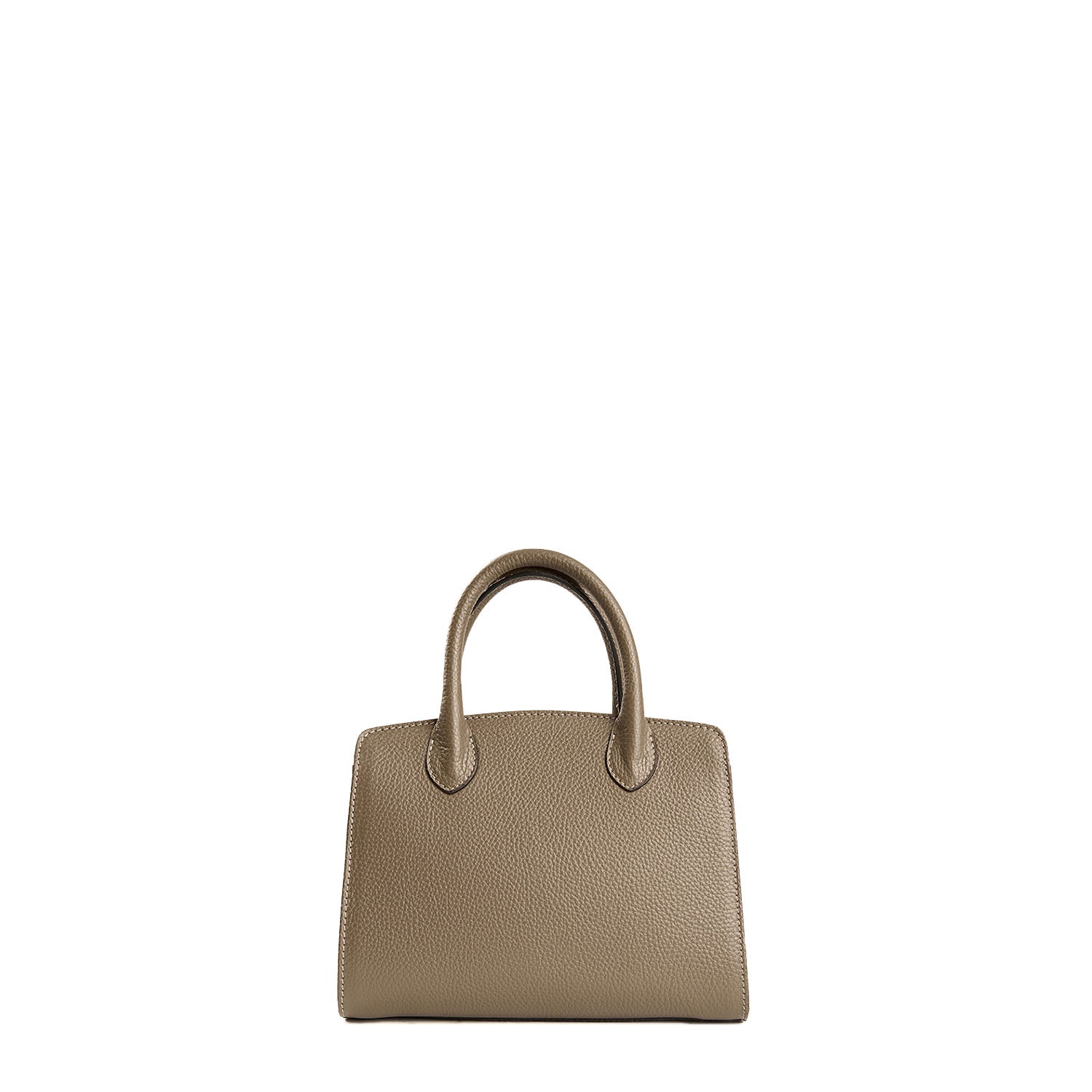 Taupe Day Bag Mini In Hammered Leather – E.Marinella