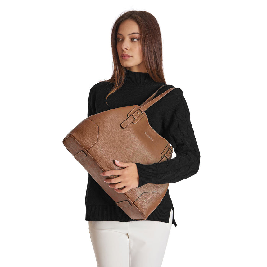 LIGHT BROWN TOTE BAG