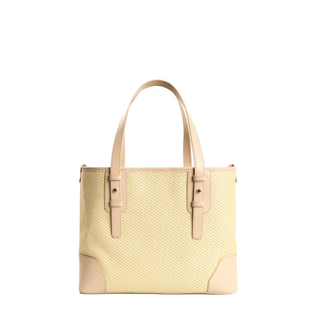BEIGE MIDI TOTE BAG