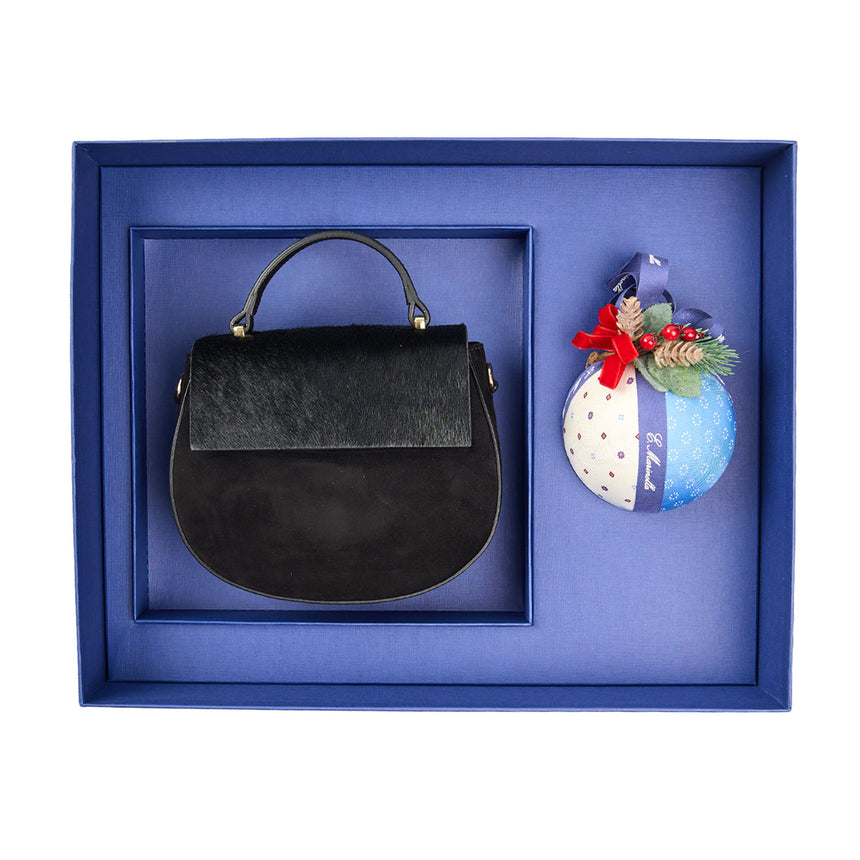 CHRISTMAS BOX WITH BLACK MINI CLEO BAG