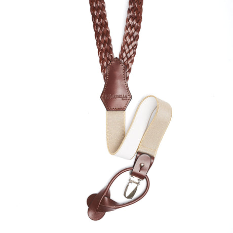DARK BROWN WOVEN BRACES