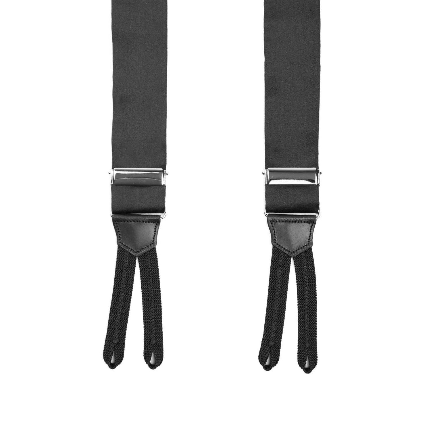 Black Braces - In Silk Satin 3.5 Cm – E.Marinella