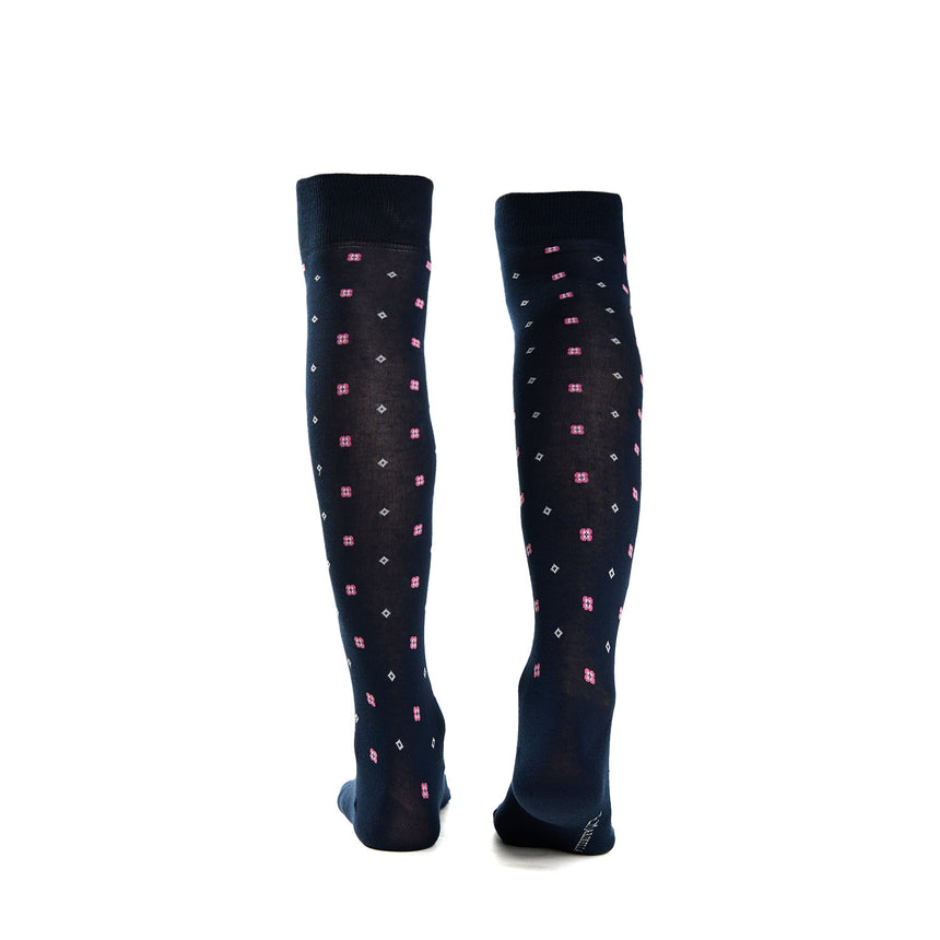 LONG DARK BLUE COTTON SOCKS