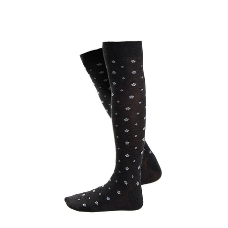 LONG DARK GREY COTTON SOCKS