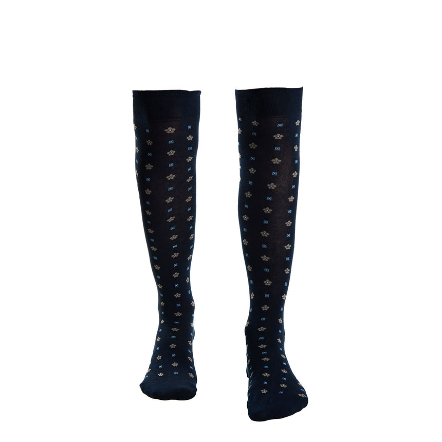 LONG DARK BLUE COTTON SOCKS