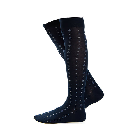 LONG DARK BLUE COTTON SOCKS