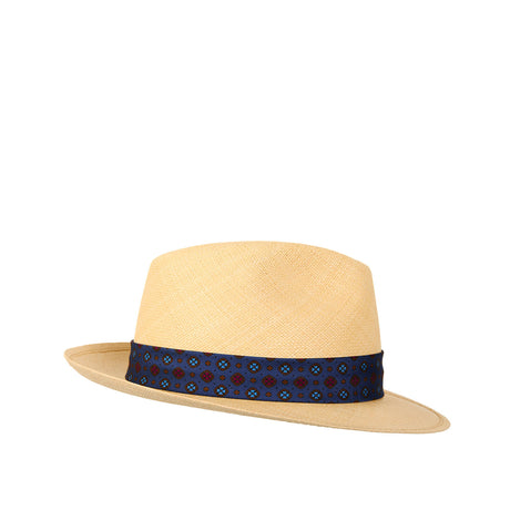 PANAMA FEDERICO MODEL WITH BLUE SILK BAND, 60 CM