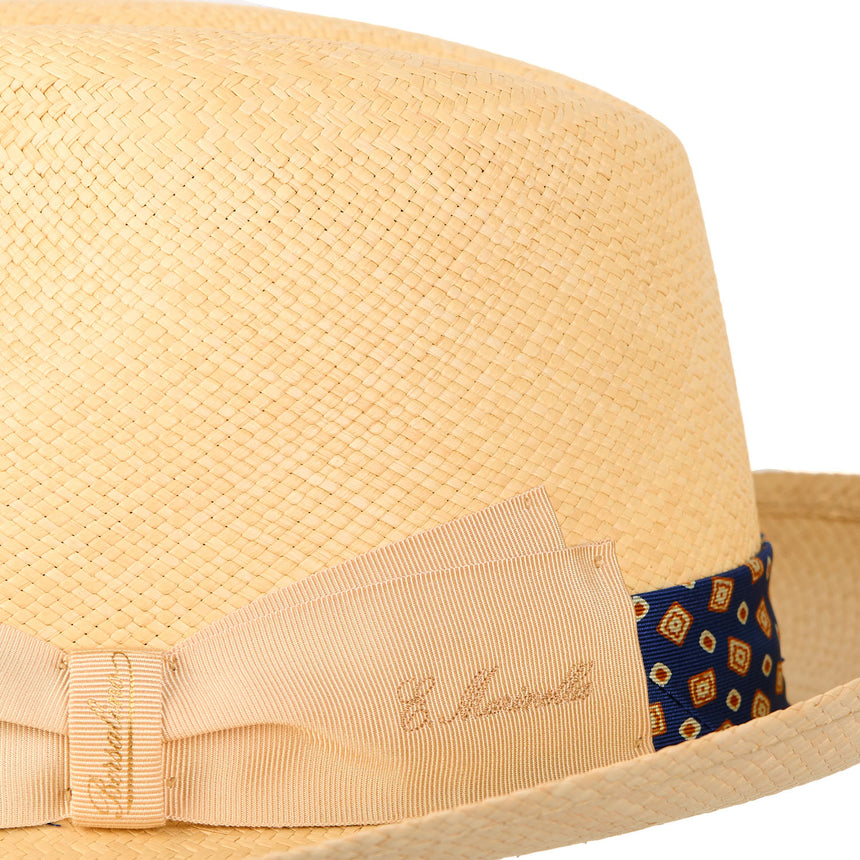 PANAMA FEDERICO MODEL WITH BLUETTE SILK BAND, 60 CM