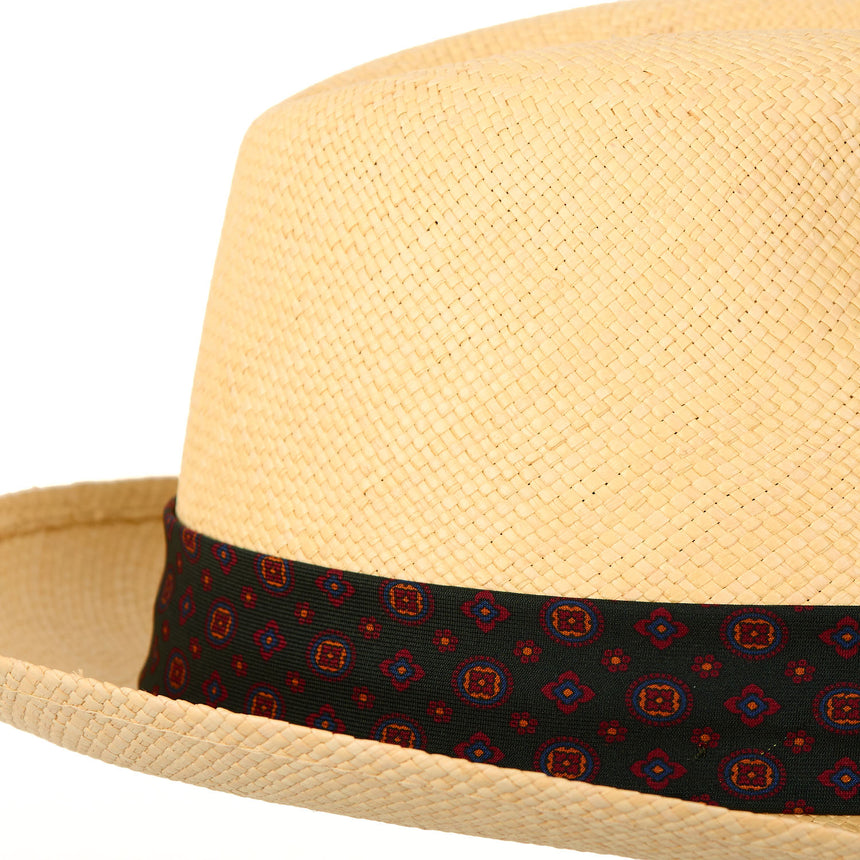 PANAMA FEDERICO MODEL WITH DARK GREEN SILK BAND, 61 CM