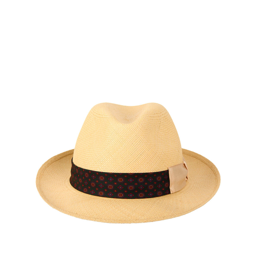 PANAMA FEDERICO MODEL WITH DARK GREEN SILK BAND, 61 CM
