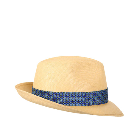 PANAMA MODELLO FEDERICO CON CINTA IN SETA BLUETTE, 61 CM