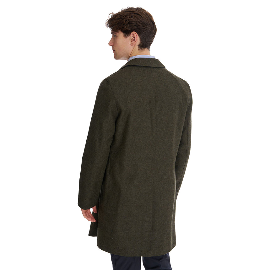 DARK GREEN AND BLUE DOUBLE-FACED COAT