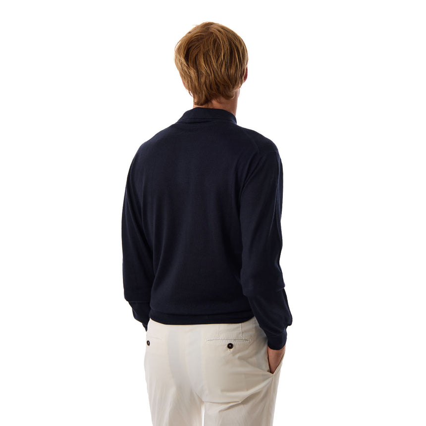 MAGLIA POLO BLU SCURO