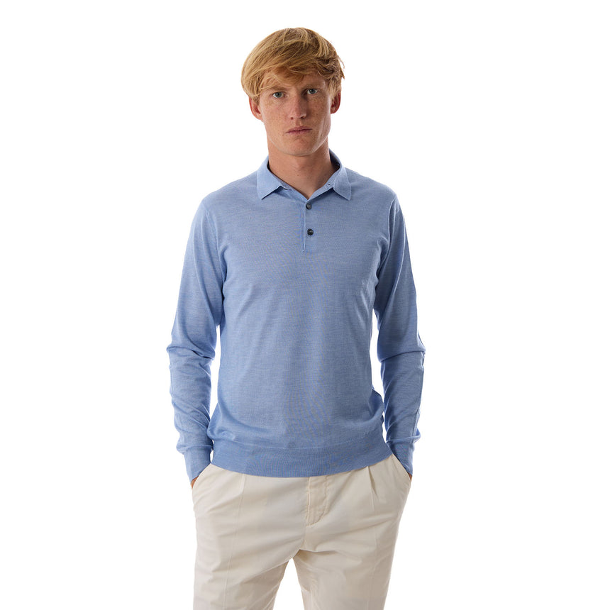 MAGLIA POLO AZZURRA