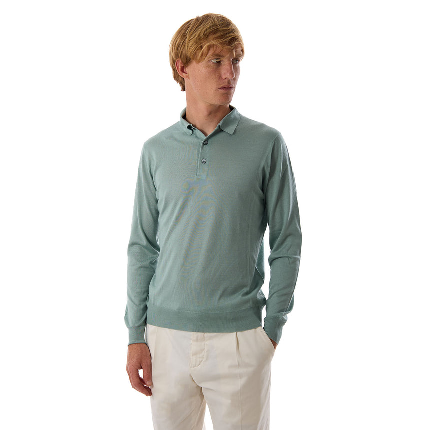 MAGLIA POLO VERDE CHIARO