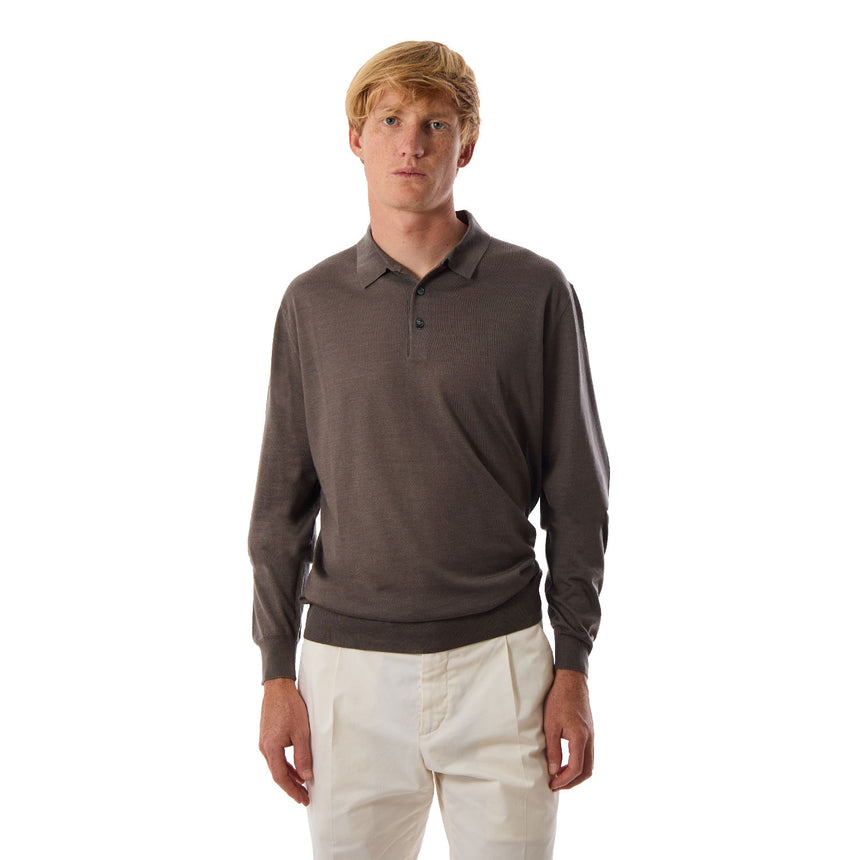 MAGLIA POLO COLOR TORTORA