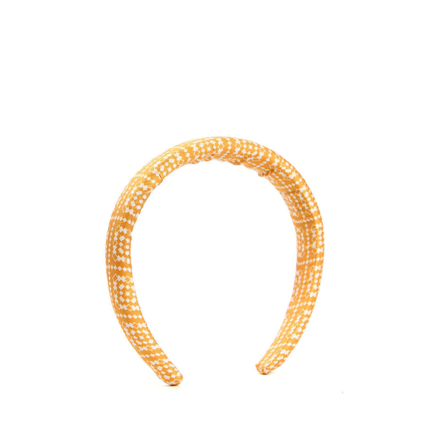 CERCHIETTO IN TWILL DI SETA GIALLO