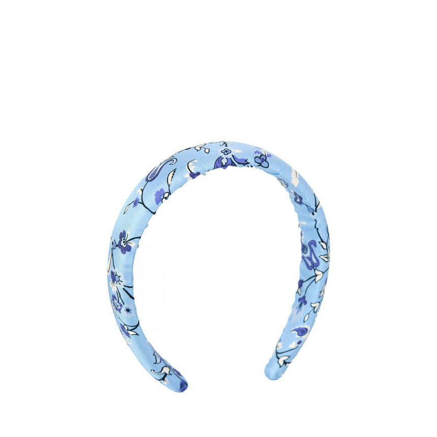 LIGHT BLUE SILK HEADBAND