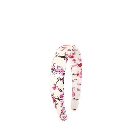 CERCHIETTO IN TWILL DI SETA ROSA