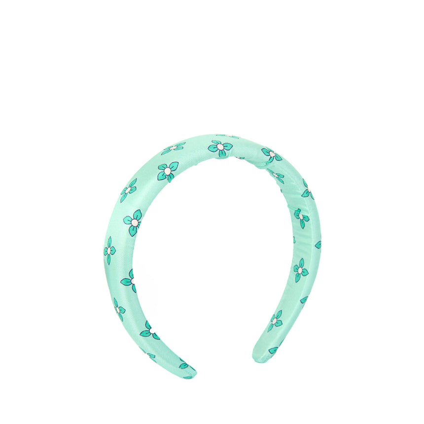 LIGHT GREEN SILK HEADBAND