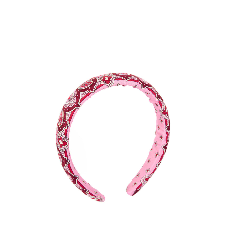 PINK SILK HEADBAND