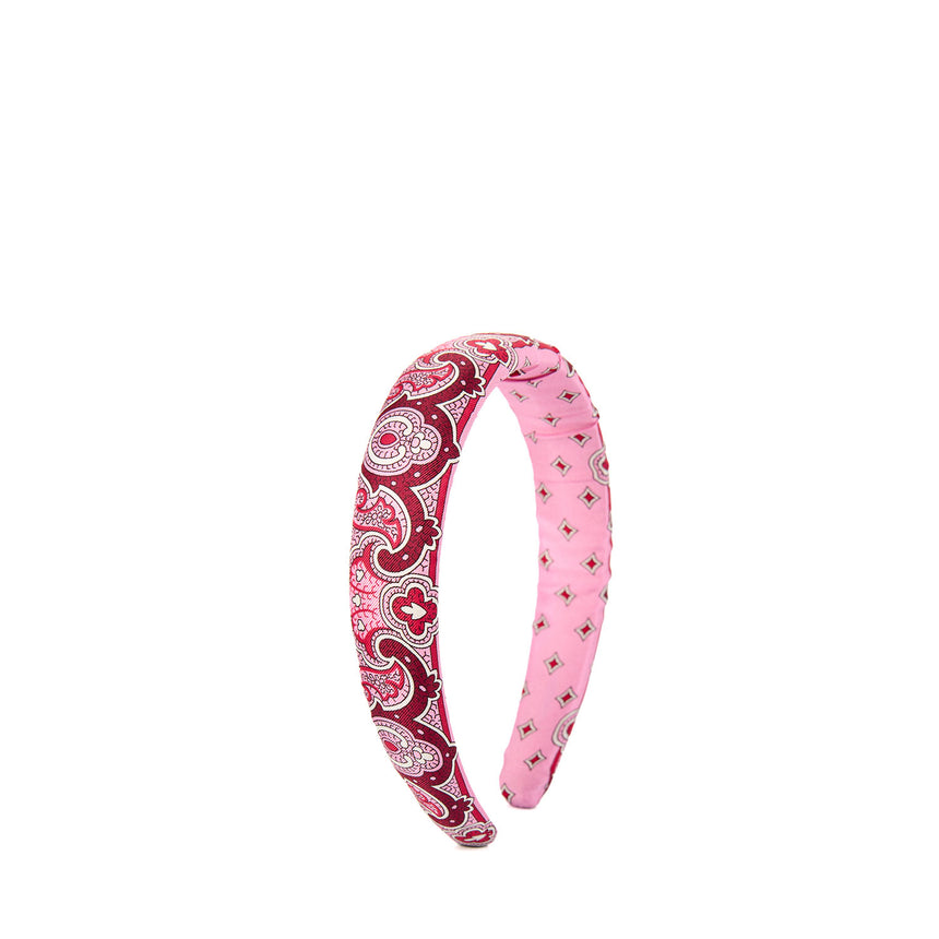 PINK SILK HEADBAND