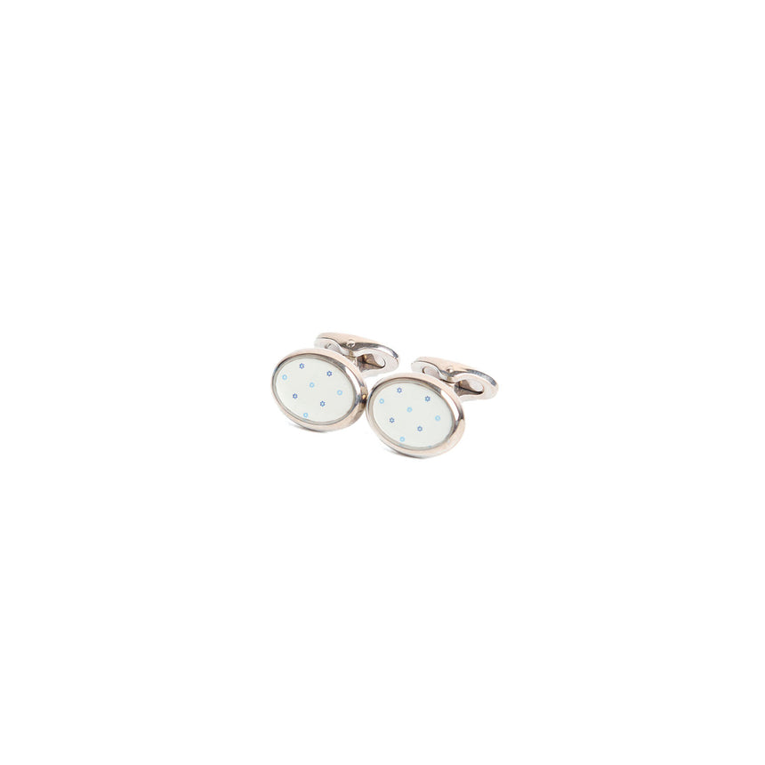 GEMELLI DA POLSO IN ARGENTO BIANCO
