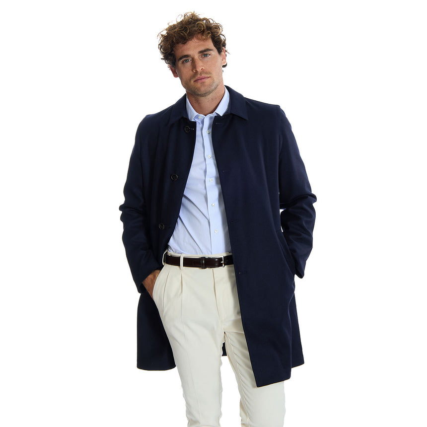 BLUE DOUBLE-FACED COAT