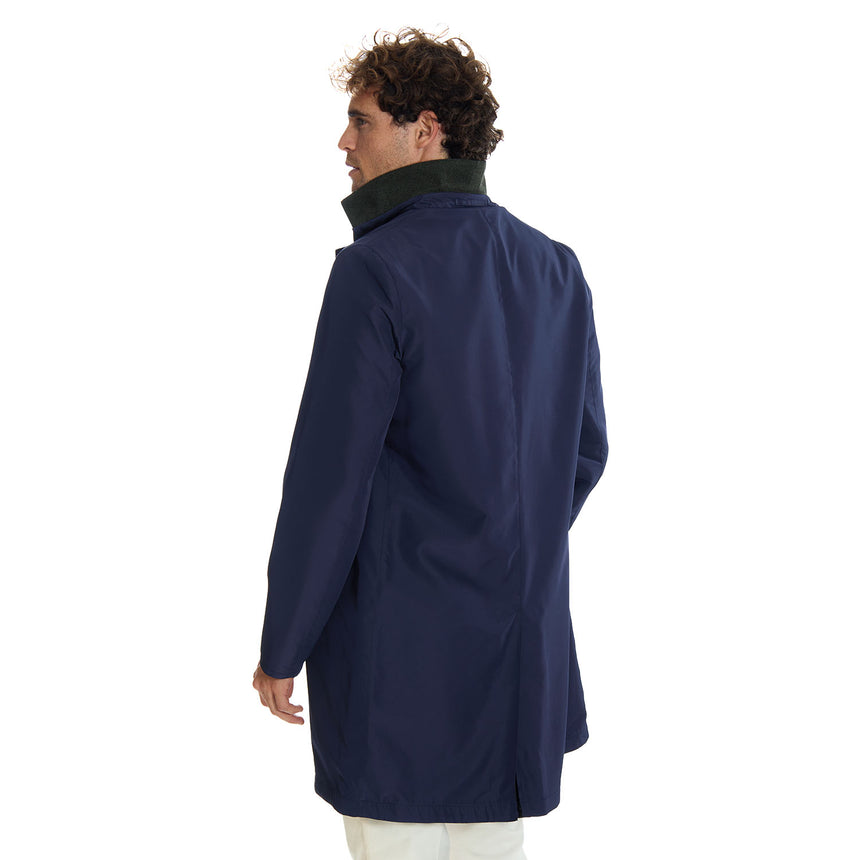 DARK GREEN AND BLUE DOUBLE-FACED COAT