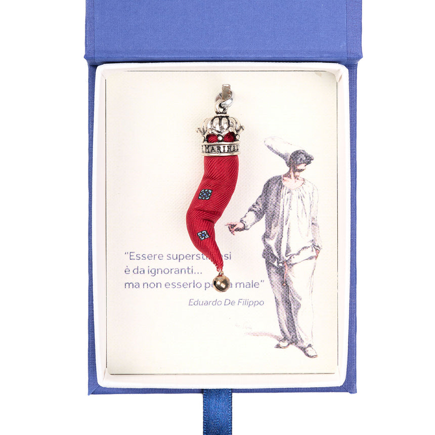 CORNETTO IN SETA BORDEAUX