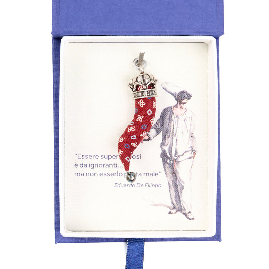 BURGUNDY GOOD-LUCK CHARM