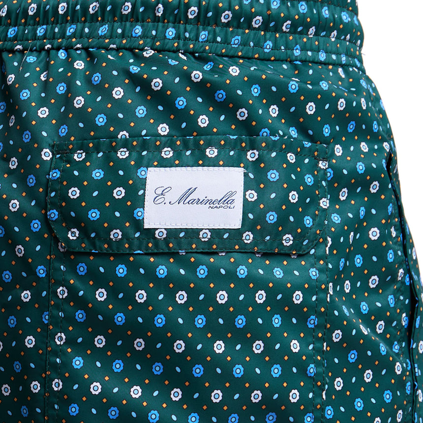 DARK GREEN SWIM SHORTS
