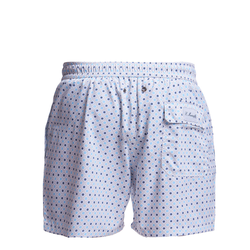 WHITE SWIM SHORTS