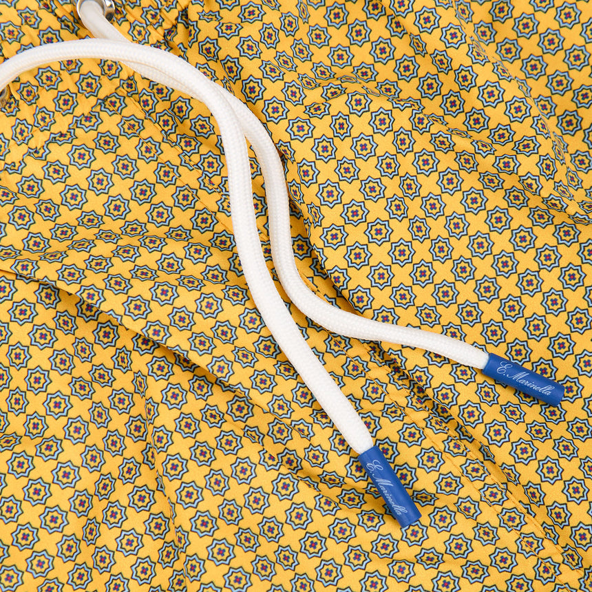 YELLOW SWIM SHORTS