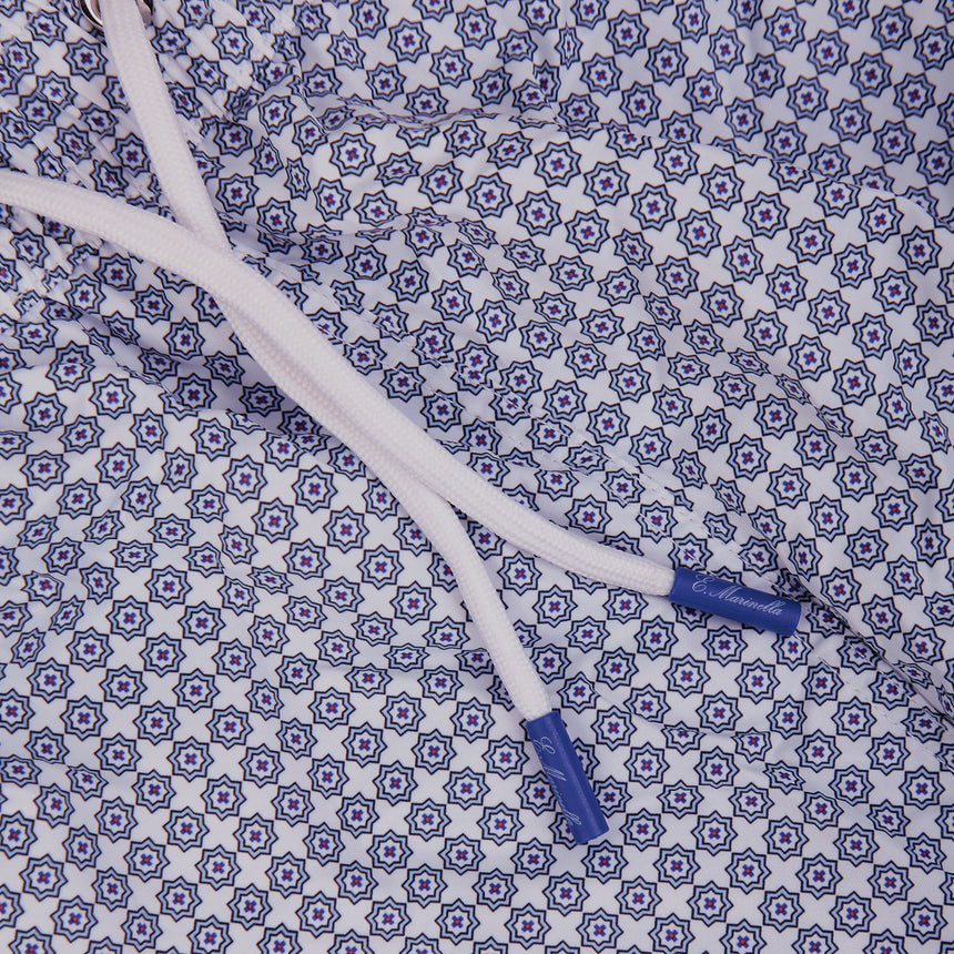 WHITE SWIM SHORTS