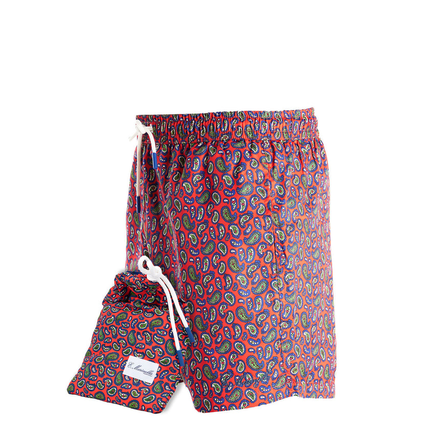 RED SWIM SHORTS