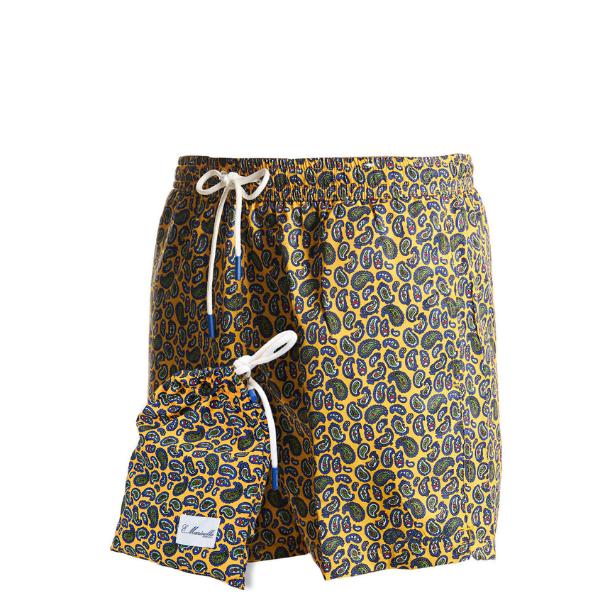 YELLOW SWIM SHORTS