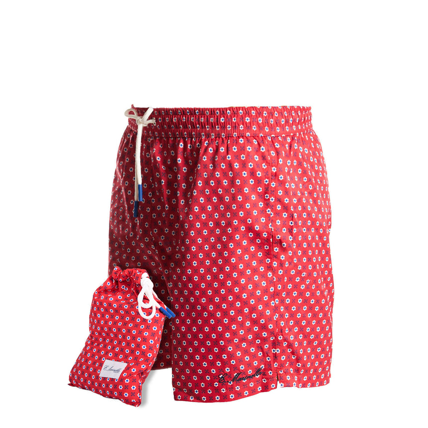 RED SWIM SHORTS