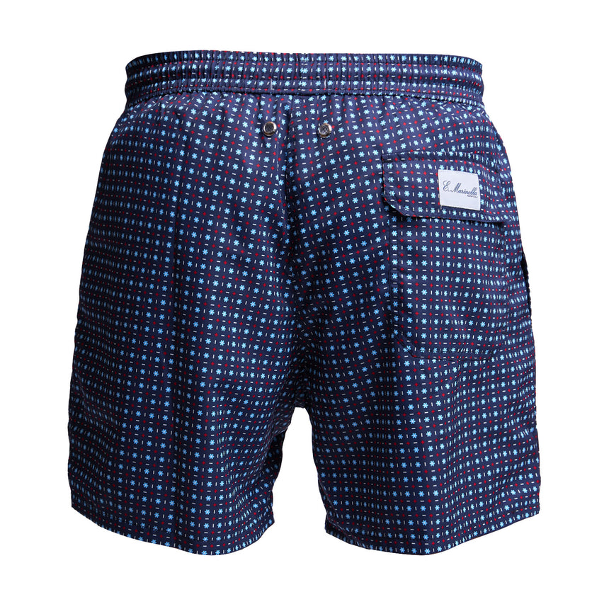 DARK BLUE SWIM SHORTS - Main Image