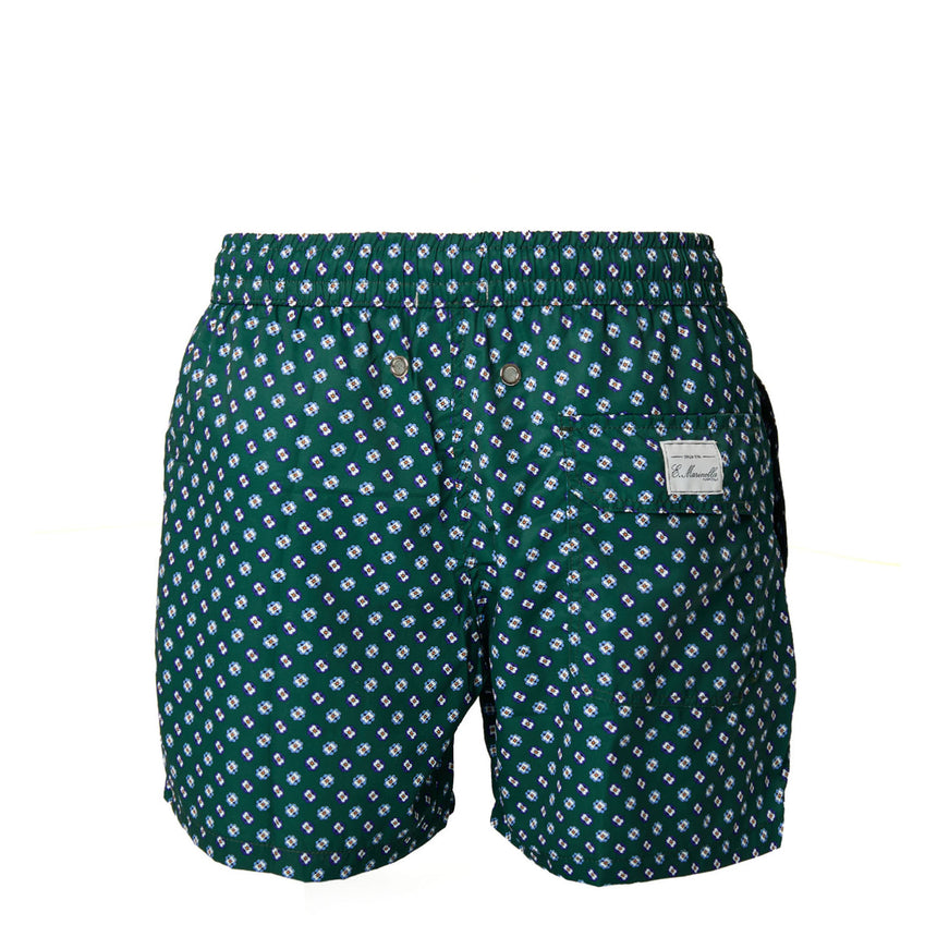 DARK GREEN SWIM SHORTS