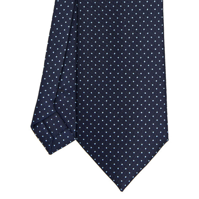 dark_blue_sartorial_classic_silk_tie_polka_dot_pattern_tip_detail