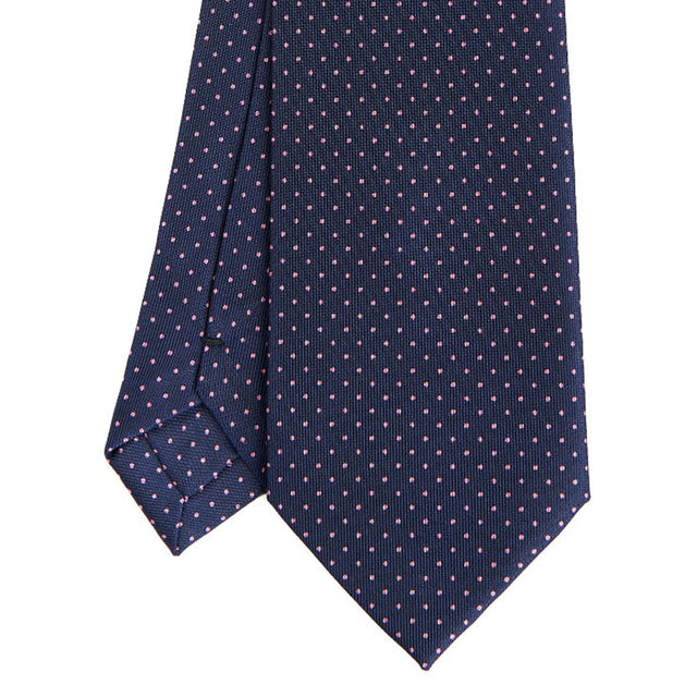 dark_blue_sartorial_classic_silk_tie_polka_dot_pattern_tip_detail