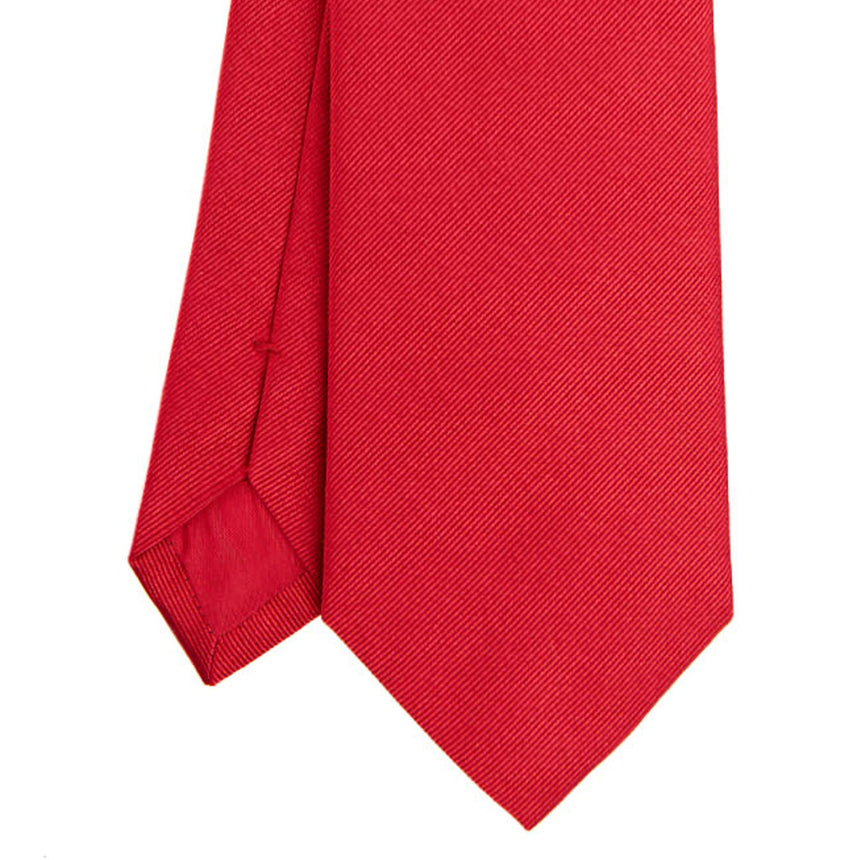 RED SARTORIAL JACQUARD SILK TIE