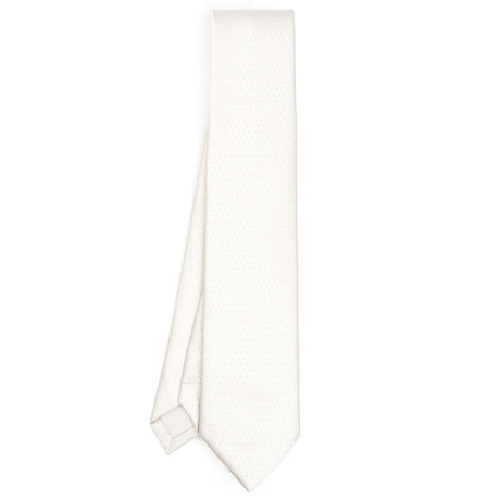 WHITE CEREMONIAL SILK SATIN TIE