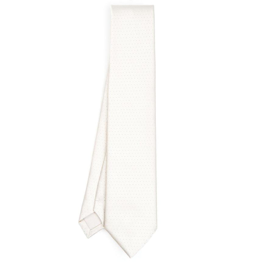 WHITE CEREMONIAL SILK SATIN TIE