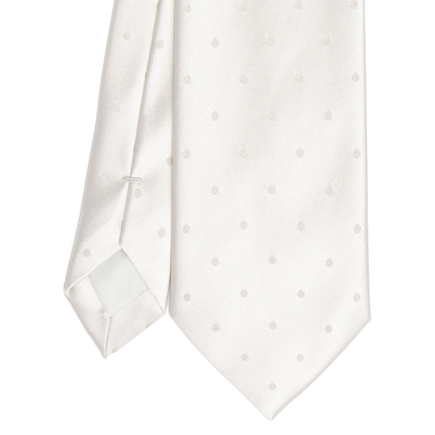 LIGHT GREY CEREMONIAL SILK SATIN TIE