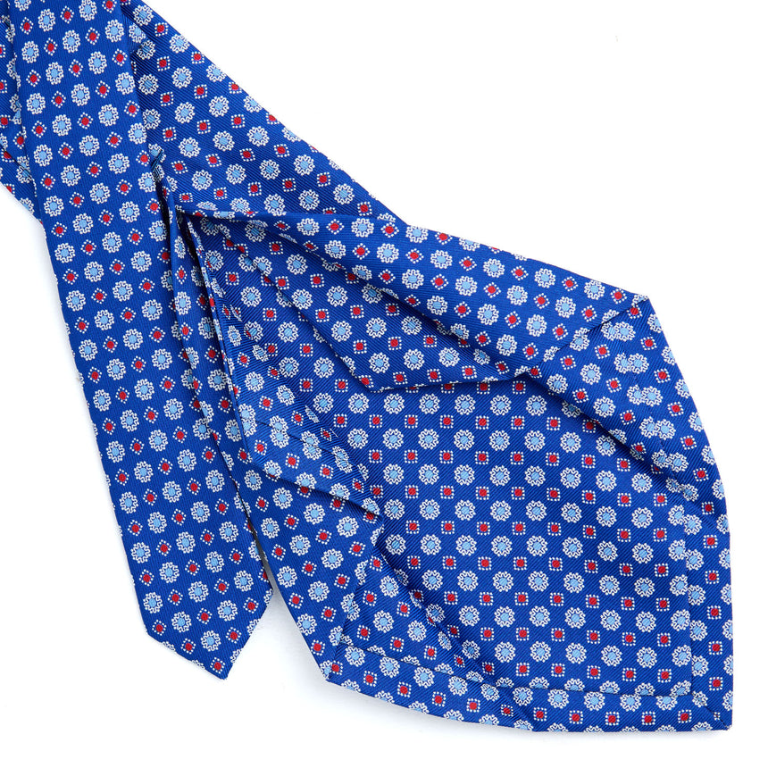 CRAVATTA SARTORIALE 5 PIEGHE IN SETA BLUETTE