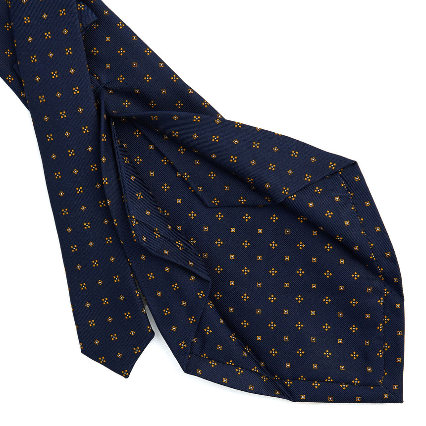 DARK BLUE 5 FOLD SARTORIAL SILK TIE