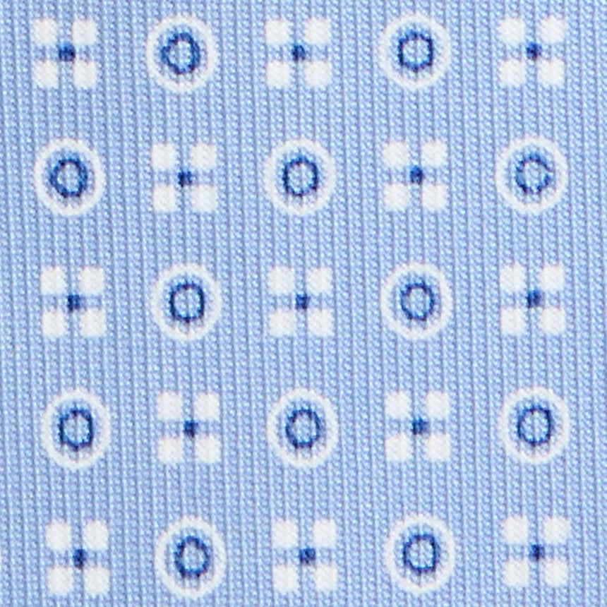 CRAVATTA SARTORIALE 5 PIEGHE IN SETA AZZURRA